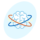 An illustration of a brain demonstrates that Push to Walk provides specialized, neuro-focused care